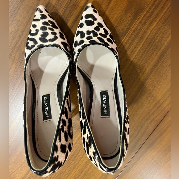 Leopard print faux cowhide heels - Picture 4 of 5
